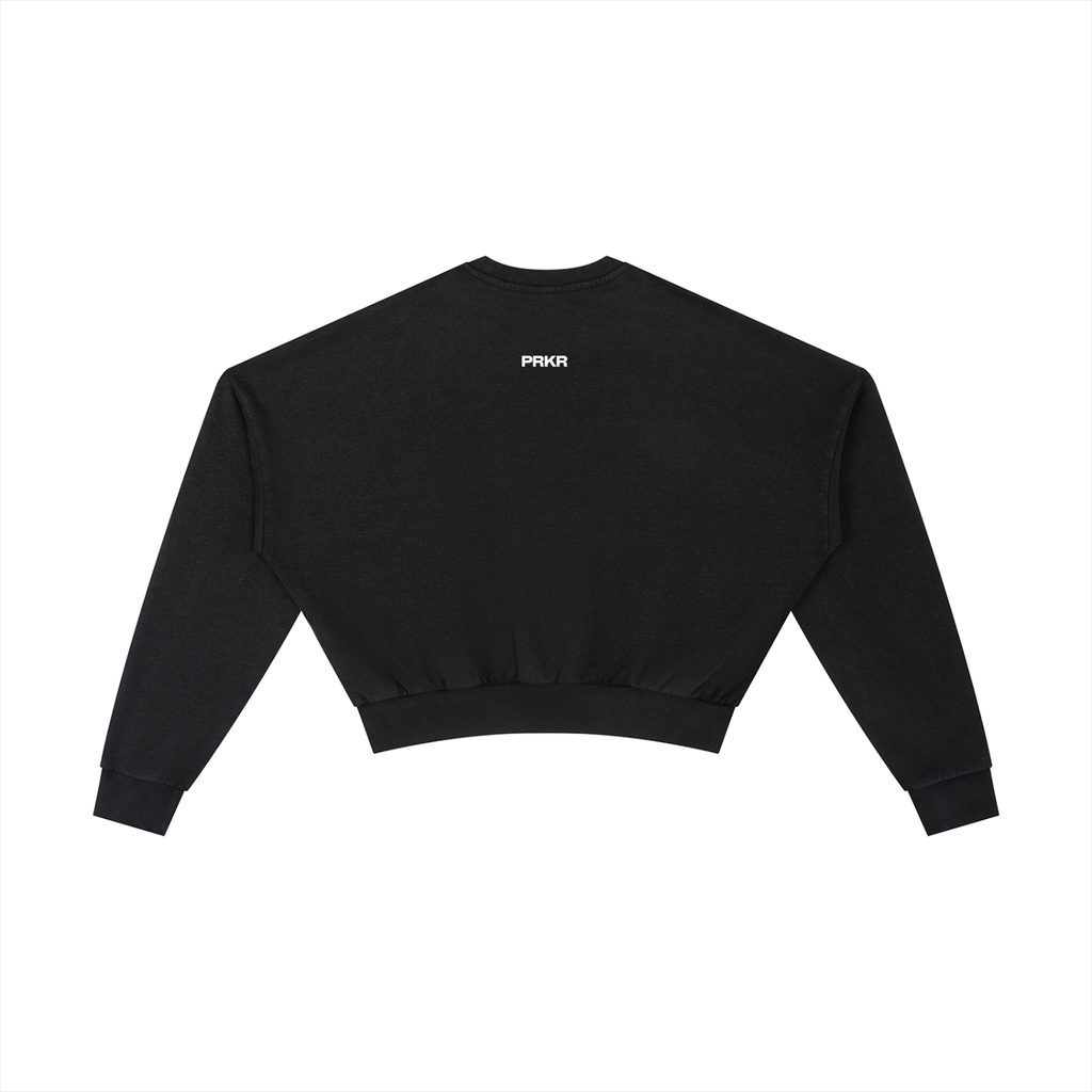 Vintage Washed Cropped Sweatshirt