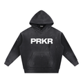 Vintage Washed Frayed Fleece Hoodie