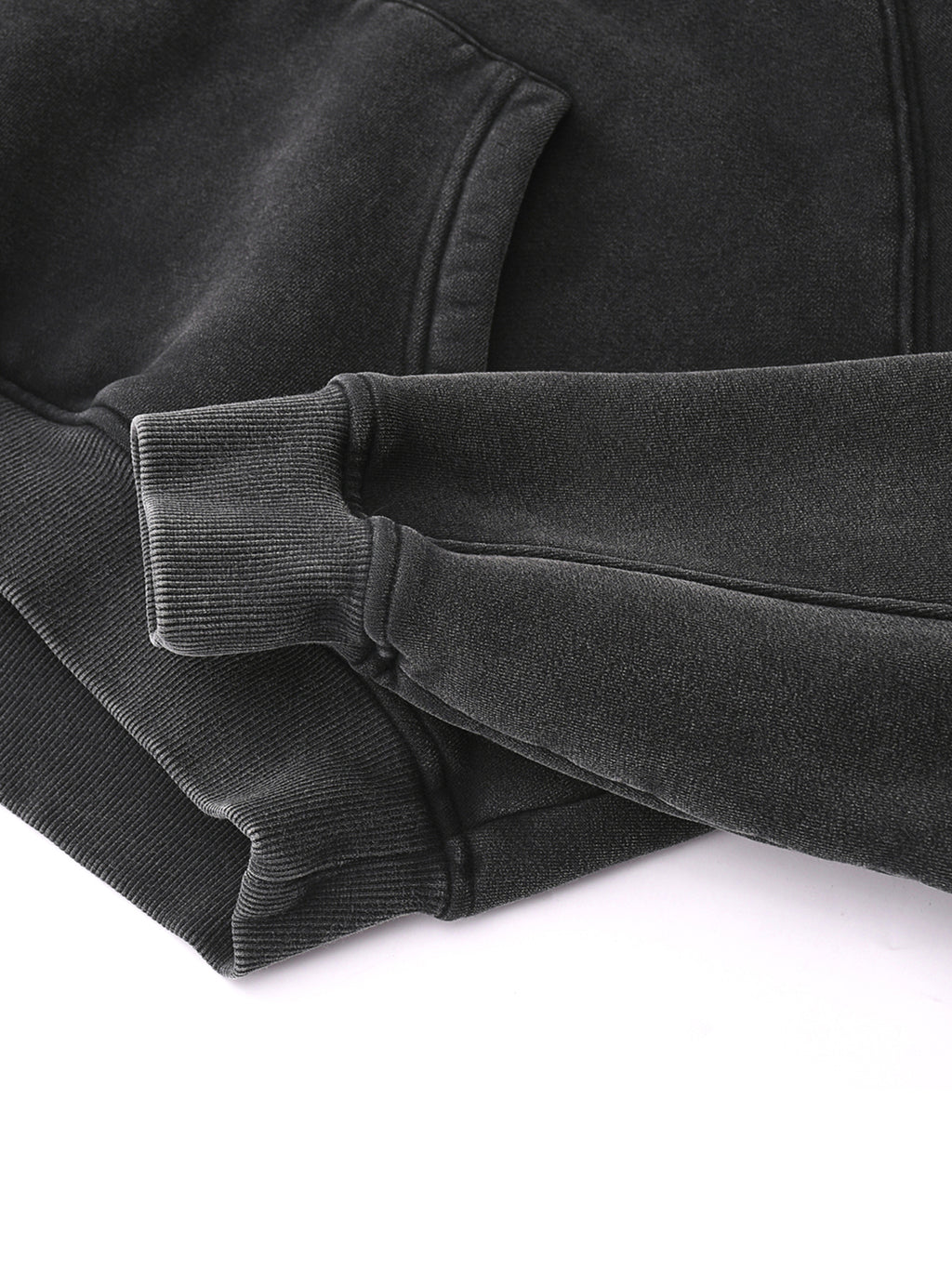 Snow Washed Cropped Hoodie